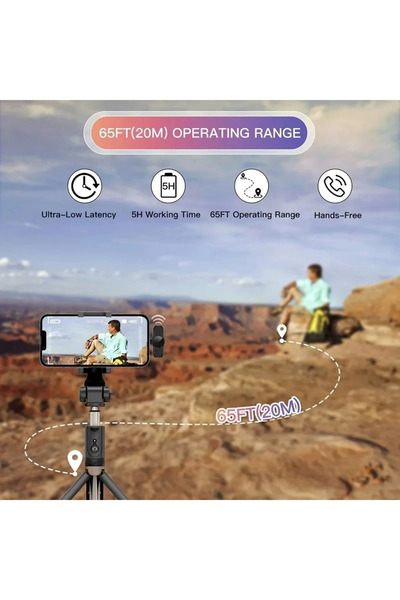 Genel Markalar Type-c Çiftli Kablosuz Yaka Mikrofon Seti Telefon Vlog Canlı Yayın Tiktok Youtube Uyumlu ( )