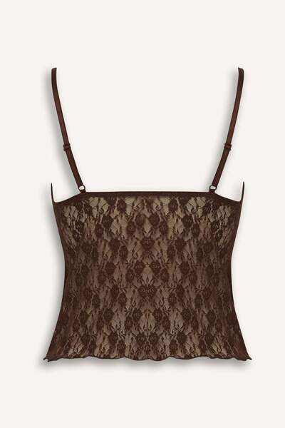 DeFacto Fall in Love Lace Tank Top F7643Ax25Au
