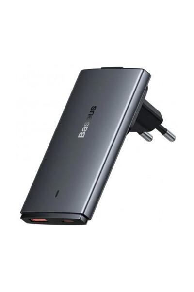 Baseus Incarcator Retea Cu Cablu USB-C GaN5 Pro Ultra Slim 65W 3.25A 1 x USB-C Gri CCGP150113