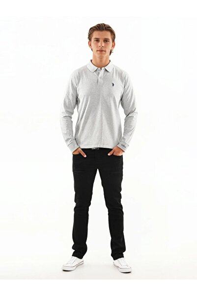 U.S. Polo Assn. Herren Polo langarm Shirt LS Piquet P004