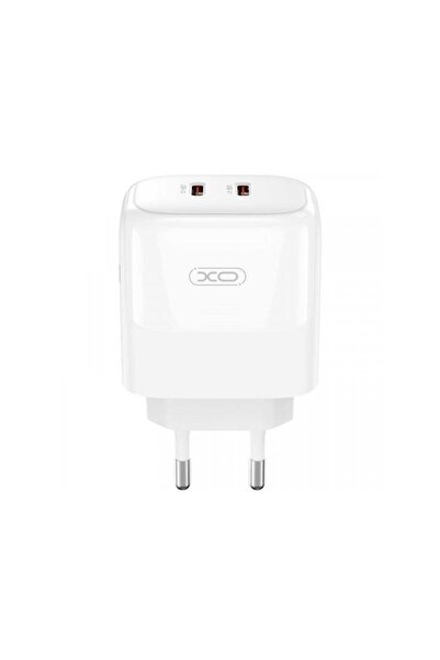 XO Design Incarcator Retea L140 35W 3A 2 x USB-C Alb