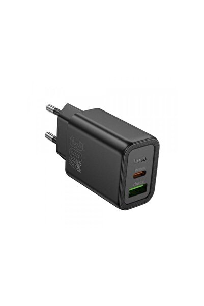 Hoco Incarcator Retea N63 30W 3A 1 x USB-A - 1 x USB-C Negru