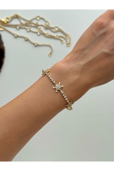 YOUES JEWELRY سوار نسائي من الفولاذ بتصميم مينيمال وطراز GOLD