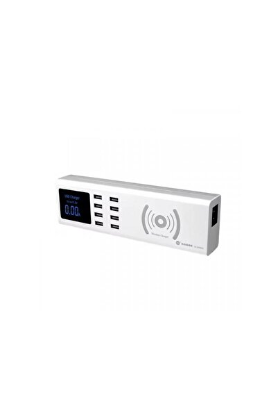 SUNSHINE Incarcator Statie SS-309WD QI 40W 2.4A 8 x USB-A Alb