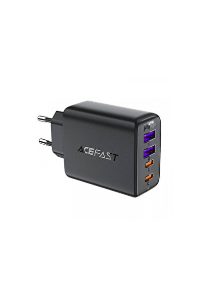 Acefast Incarcator Retea A61 45W 3A 2 x USB-A - 2 x USB-C Negru