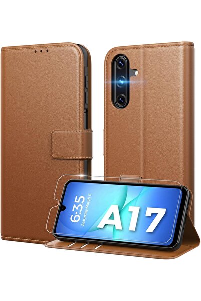 Rivor Samsung Galaxy A17 Uyumlu Kılıf Kamera Korumalı Kapaklı Kartlıklı Cüzda...