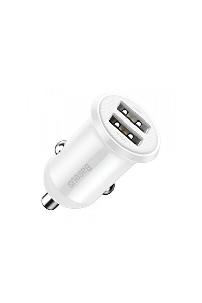 Baseus Incarcator Auto Grain Pro 24W 2.4A 2 x USB-A Alb CCALLP-02