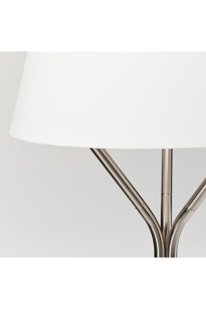 IKEA BLÄNKFYR مصباح أرضي مطلي بالنيكل