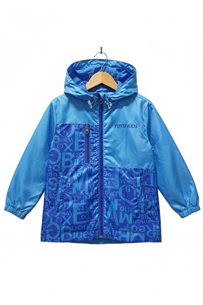 TOYSİ KİDS Boys' Waterproof Lined Hooded Raincoat