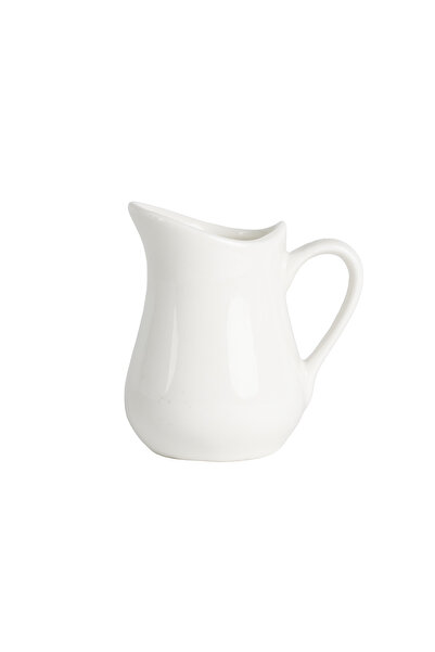 SQUALO Elegantly designed white porcelain milk jug (12 pieces) - 8X6.5X9 cm