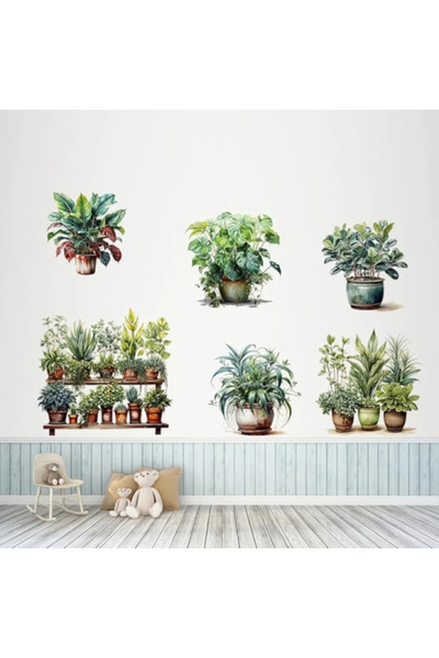 The LOG INVEST Tropical Plants Wall Sticker Model C