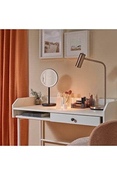 IKEA EKFÄNN Table mirror w integrated lighting, dimmable/black
