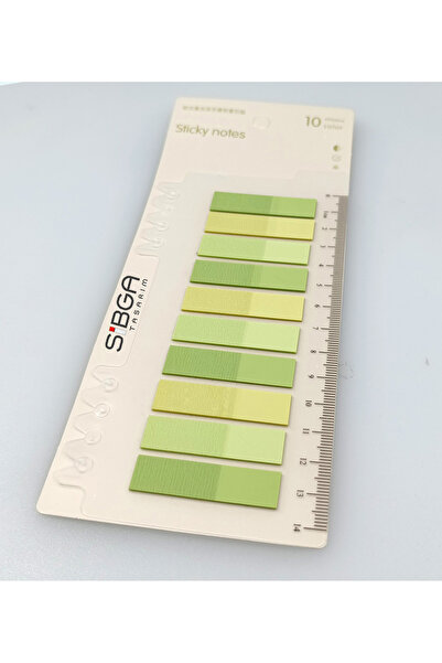 sibga tasarım Transparent Green Tones Colored Postit Post-It Post It. Bookmark Bookmark Post-It Sticker Note Paper