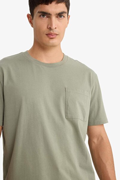 DeFacto Μπλουζάκι με κοντό μανίκι με λαιμόκοψη F9767AX25SM