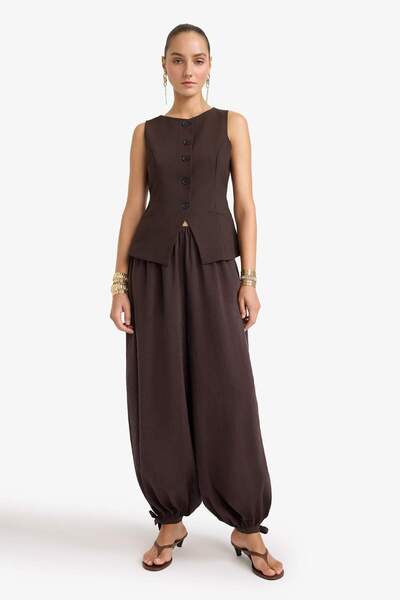 DeFacto Balloon Fit Normal Waist Long Modal Pants G2952Ax25Au