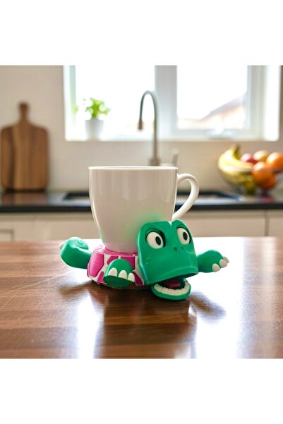 MCY DEKOR Sevimli Kaplumbağa Bardak Altlığı – Hareketli ve Eğlenceli Kupa Alt...