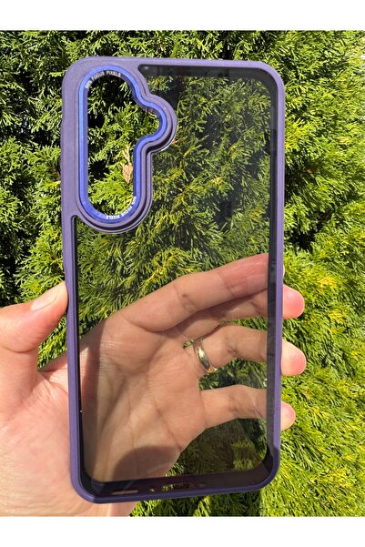 Deppo Trend Samsung Galaxy A56/A36 Compatible Case Black Transparent Clear Camera Surrounding Metal Protective Silicone