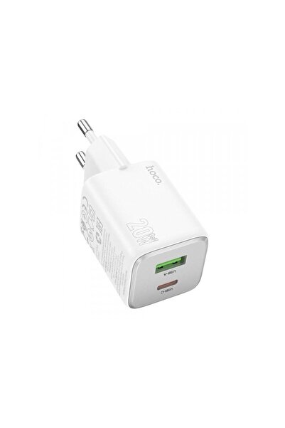 Hoco Incarcator Retea N41 20W 3A 1 x USB-A - 1 x USB-C Alb
