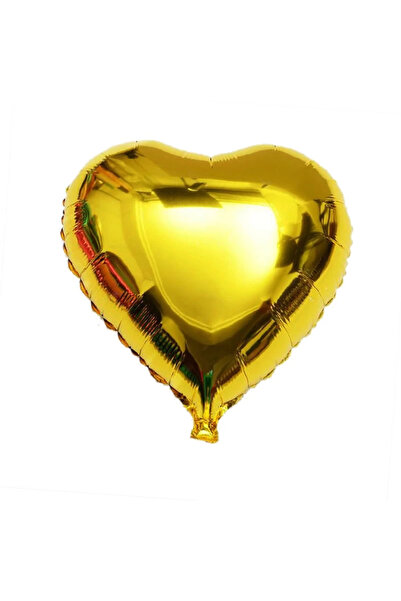 TTT بالون قلب فويل أصفر 60 سم 24 بوصة