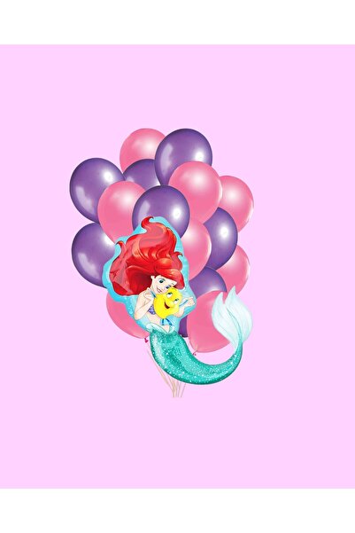 Evabrite مجموعة بالونات فويل بتصميم حورية البحر - مجموعة حفلات أعياد الميلاد ...