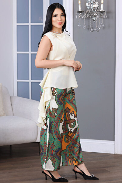 TREASUREISLAND Patterned satin set