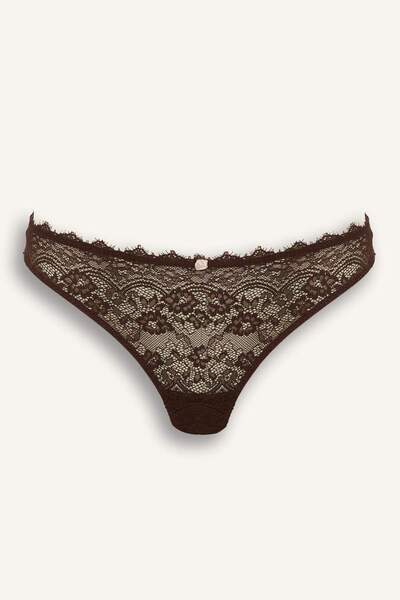 DeFacto Lace-Up Brazilian Panties Fall in Love F7028Ax25Wn