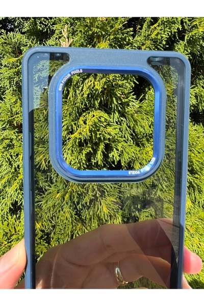 Deppo Trend Xiaomi Redmi Note 14 Pro Compatible Case Black Transparent Clear Camera Surrounding Metal Protective Silicone