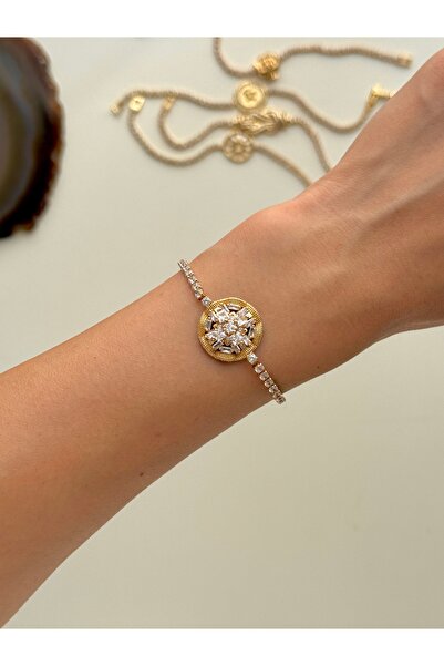 YOUES JEWELRY سوار نسائي من الفولاذ بتصميم مينيمال وطراز GOLD