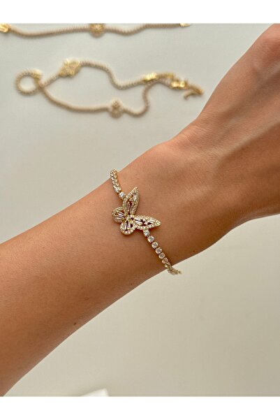 YOUES JEWELRY سوار نسائي من الفولاذ بتصميم مينيمال وطراز GOLD