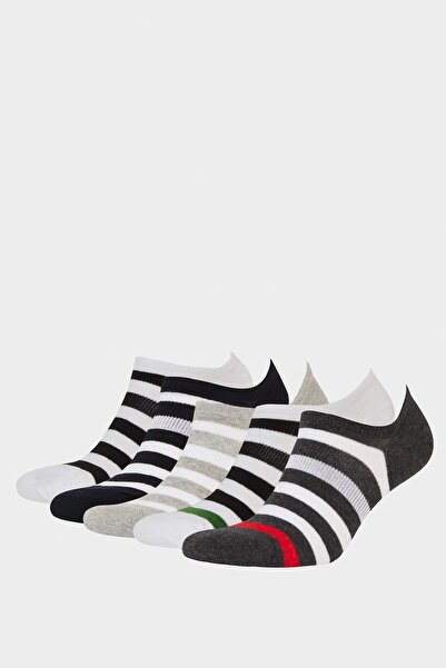 DeFacto Erkek 5'li Pamuklu Sneaker Çorap F5327AXNS