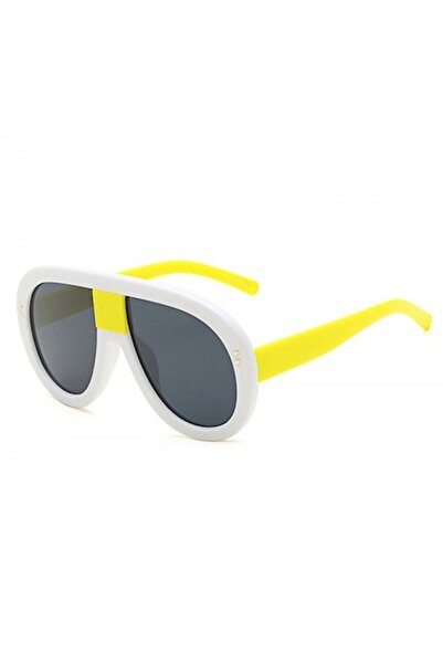 Zamo Sunglasses Charlotte UV400 Protection, Polycarbonate Lenses, Sport Design, White with Yellow