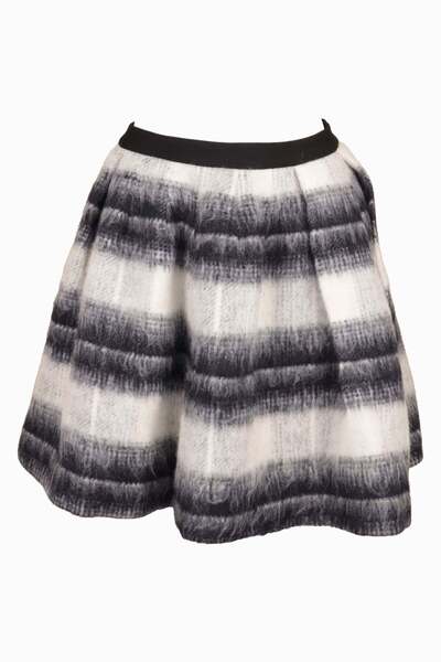 Vero Moda Eartha Grey Skirt - M, Grey, polyester, wool, acrylic