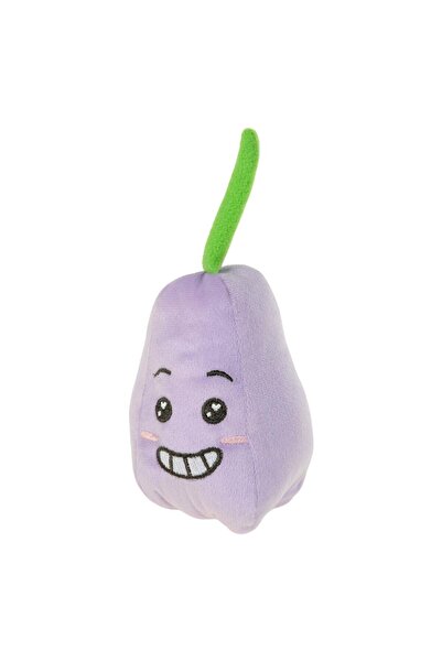 hak-iş oyuncak Rattle Purple Eggplant Plush Toy – Soft Plush with Adorable Expression Design