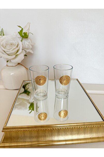 WERONY 2-Piece Coffee Cup with Golden Figure, 100ml