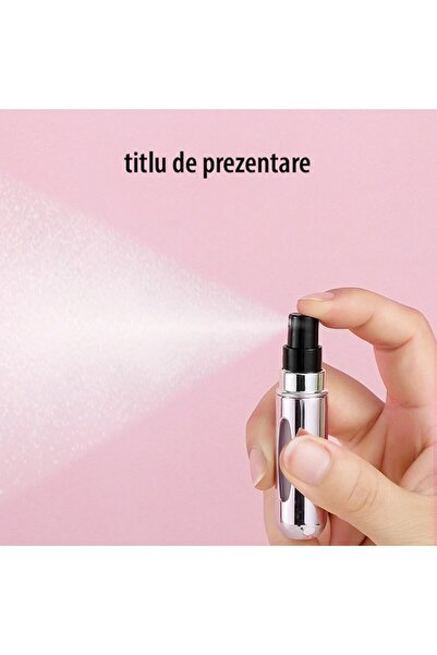 Zamo Perfume Vial, Zamo®, with Sprayer, Glass and Metal, Refillable, 5ml, Silver