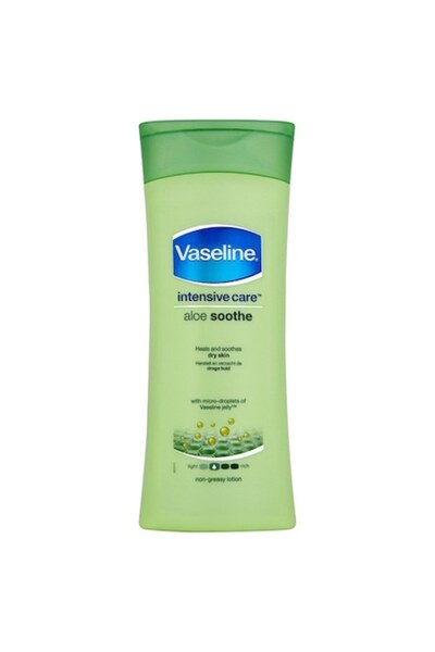 Vaseline Body Lotion, Vaseline, Aloe Soothe, with Aloe Vera, Hydrating and Soothing Effect, 400ml
