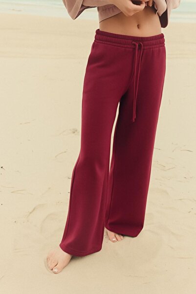 HAKKE Üç İplik Bol Paça Cepli Bağcıklı EŞOFMAN ALTI