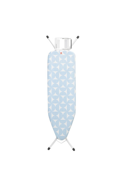 Brabantia Masă de călcat B 1005617, 124x38 cm, 7 poziții reglabile, Suport pentru fier de călcat, Albastru deschis