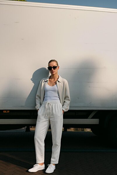 HAKKE Elastic Waist Casual Jogger Pants