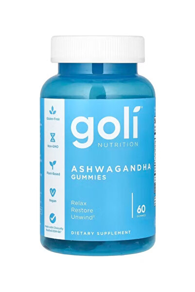 GOLİ التغذية، علكات الأشواغاندا، 60 علكة