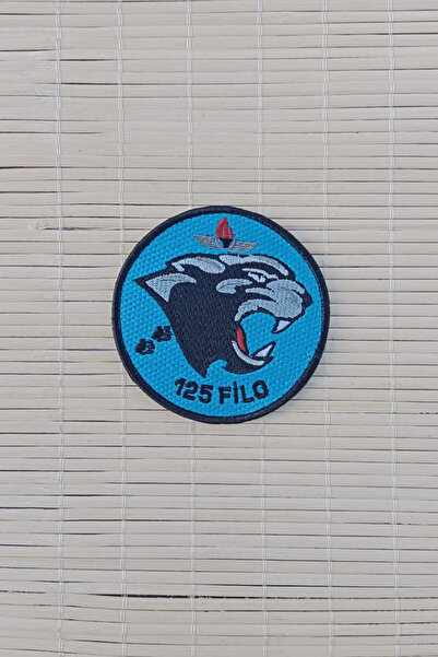 İZMİR ASKERİ MALZEME شارة فرقعة أرماد البحرية 125 مطرزة على خلفية زرقاء، قطعة...