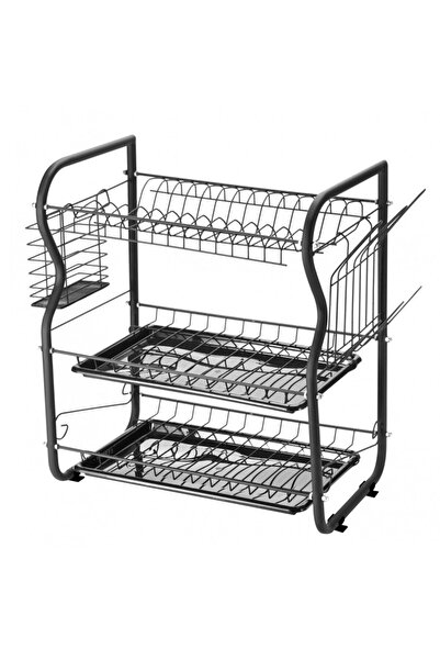 rosberg R53000O Dish Dryer, 3 Levels, Removable Trays, Cup and Cutlery Racks,...