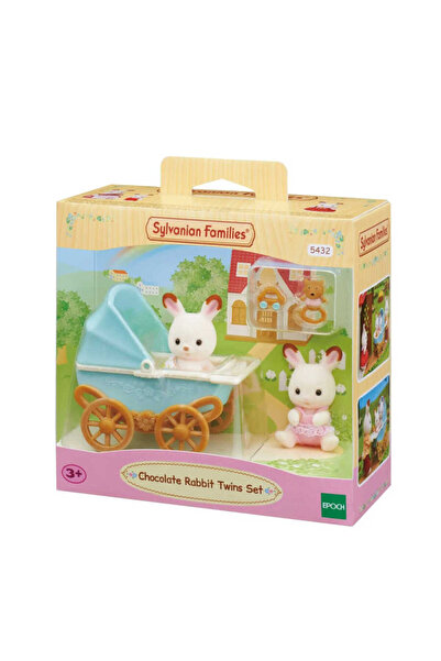 SYLVANIAN FAMILIES Çikolata Kulaklı İkiz Tavşan Bebek 5432