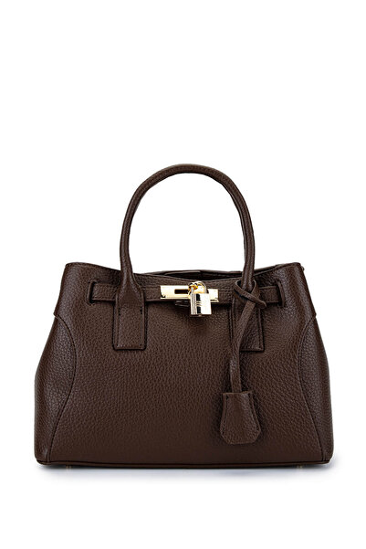 Tamer Tanca Women's Faux Leather Brown Shoulder Bag