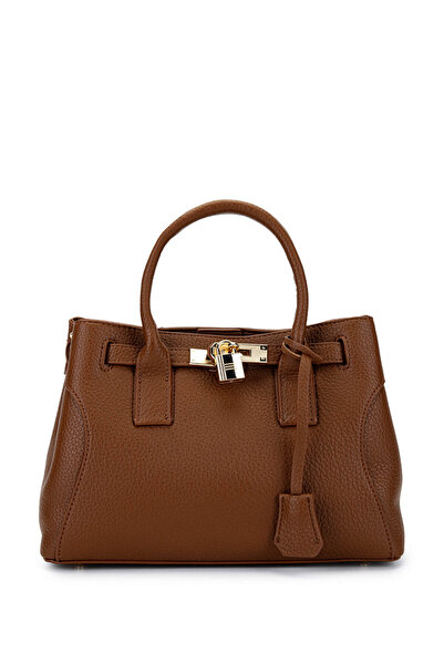 Tamer Tanca Women's Faux Leather Camel Shoulder Bag
