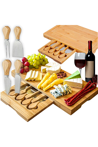 Other Placă de bambus pentru servirea brânzeturilor, gustărilor, cârnaților, ...