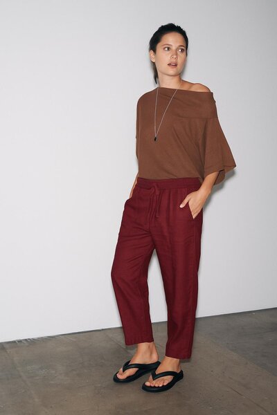 HAKKE Elastic Waist Casual Jogger Pants