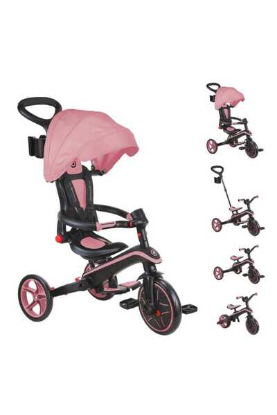 Globber Explorer 4in1 Katlanabilir Bisiklet - Koyu Pastel Pembe 732-210