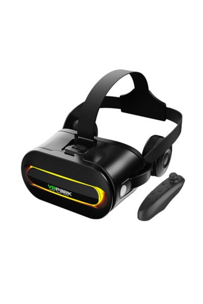 VRPARK VR Glasses VR PARK with Bluetooth Headphones, Controller, Black, Compatible with 4.7 – 6.7” inch