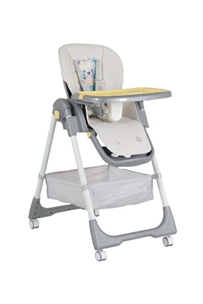 Moni Raffy 2-in-1 dining chair, grippy wheels with brakes, double tray, height adjustable, foldable